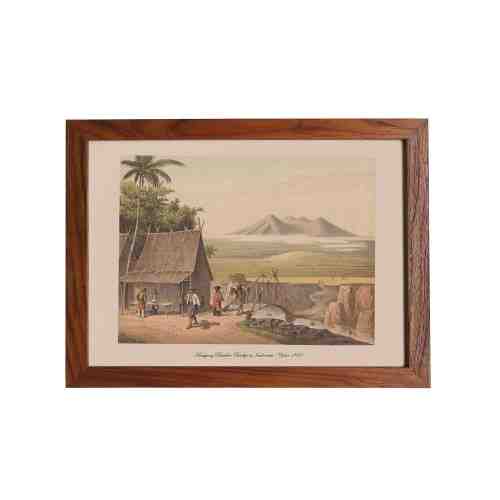 Lumikasa Art Frame Kampung Bamboo Bridge In Indonesia - Year 1883