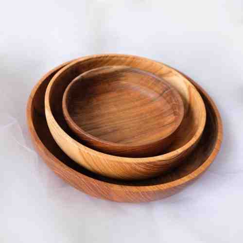 KANVA Home and Living Wooden Bowl