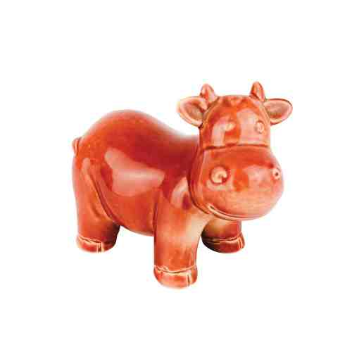 Lumikasa Cow Red Figurine