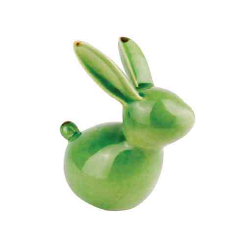 Lumikasa Rabbit Green Figurine