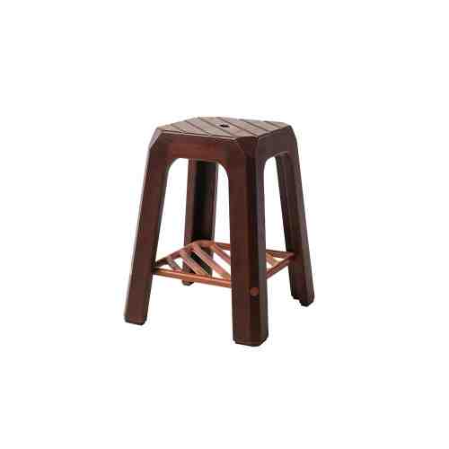Every Collection BA Stool with Iron in Walnut Matte