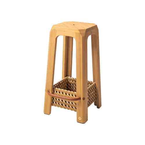 Every Collection BA Counter Stool with Basket Iron in Natural Matte