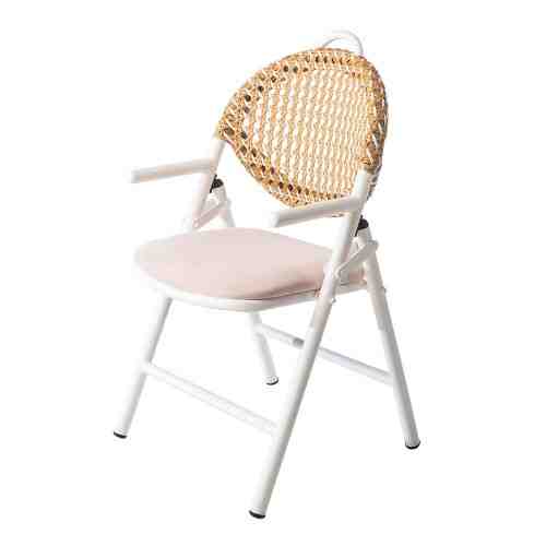 Every Collection KIYA Rattan Armchair in Bright White - Blossom