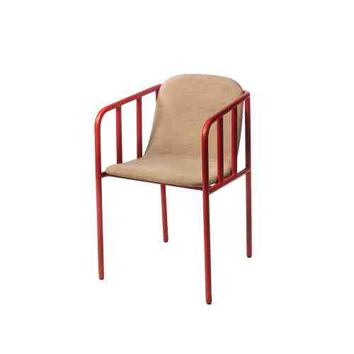 Every Collection SELAA Dining Chair Upholstered in Ruby Red - Jasmine
