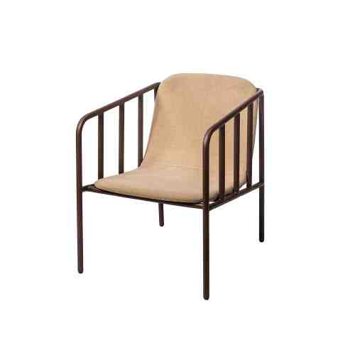 Every Collection SELAA Lounge Chair Upholstered in Walnut Brown - Jasmine