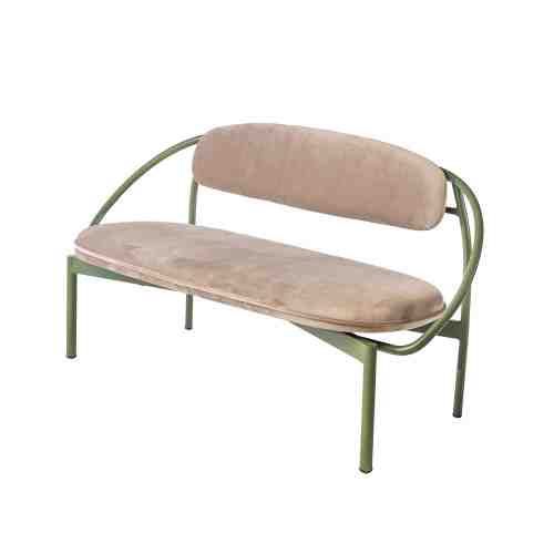 Every Collection LEHA Lounge Sofa Upholstered in Moss Green - Velvet Safari