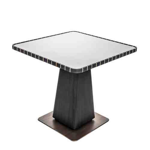 Every Collection WINNOW Bistro Rattan Side Table Ebony Dark - Square