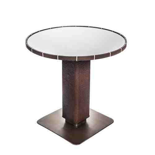 Every Collection WINNOW Bistro Side Table Walnut - Round