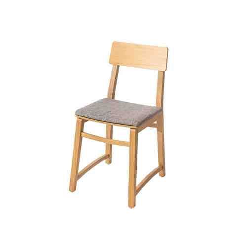 Every Collection SKHOLA Dining Chair Natural - Matte Grey Cushion