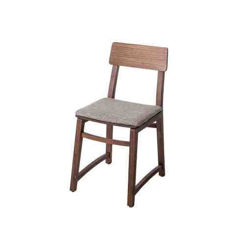 Every Collection SKHOLA Dining Chair Walnut - Matte Grey Cushion