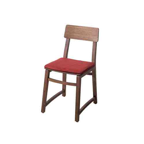 Every Collection SKHOLA Dining Chair Walnut - Paprika Cushion