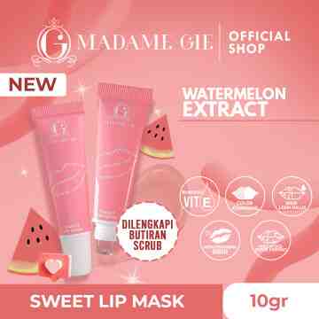 Madame Gie Sweet Lip Mask - Masker Scrub Bibir Cerah