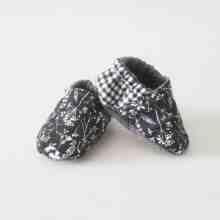 BABY SHOES_A1103_ROSEMARY DSR HITAM_(0-3)