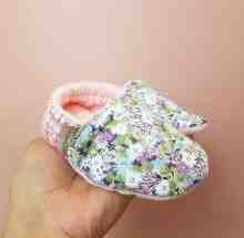 BABY SHOES_A3119_FLOWER VINTAGE PURPLE_(3-6)