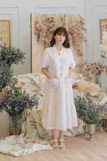 LUNDY DRESS IN WHIPCREAM