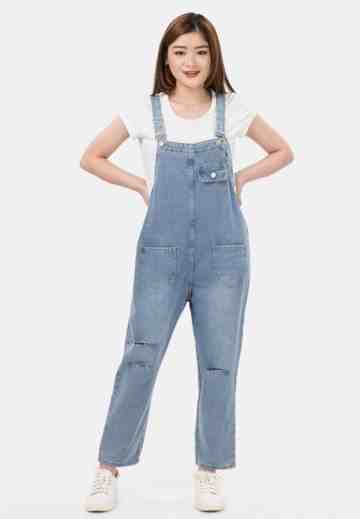 Ripped Denim Overall image