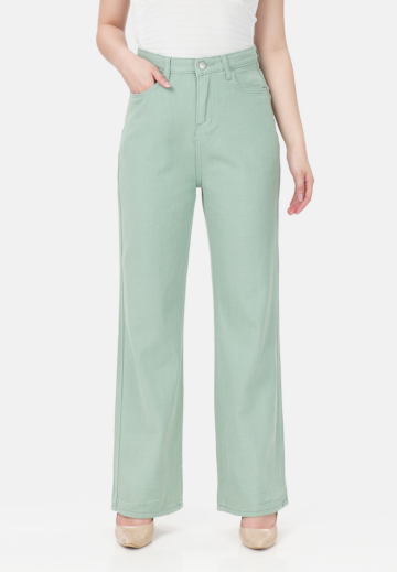 MKY Basic Straight Jeans Tosca image