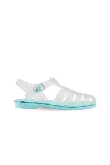 "Biarritz" Translucent Jelly Buckled Sandals
