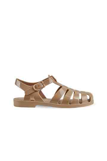 "Biarritz" Solid Color Jelly Buckled Sandals