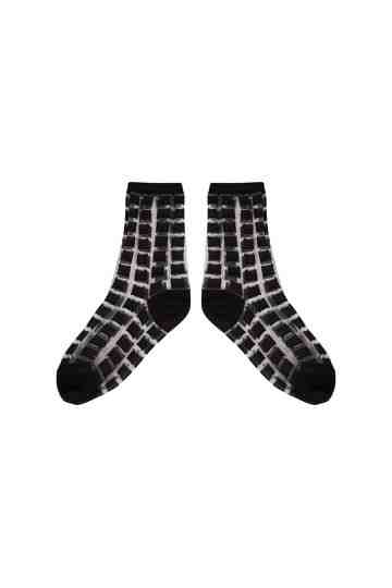 Transparent Socks Ginza Black