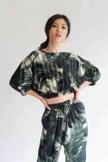 Castille TOP in FOREST GREEN l READY STOCK