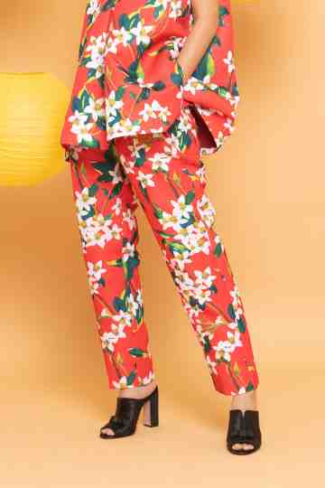 ANNCHI PANTS RED