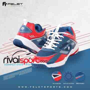 Sepatu Felet Badminton Kids FT BS 45 (Tiffany/Red)