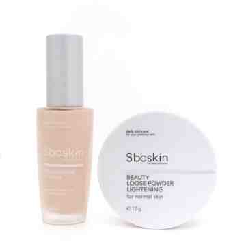 SKIN LIGHTENING CC CREAM (NATURAL BEIGE) + DAILY PROTECTION SUNSCREEN WITH UVA UVB FOR NORMAL