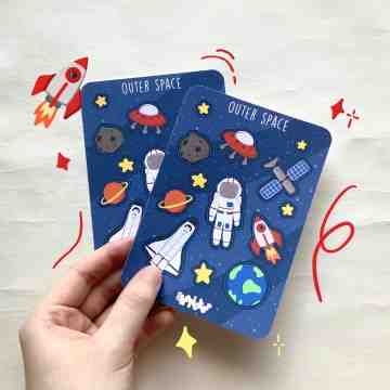 OUTER SPACE FUN STICKER image
