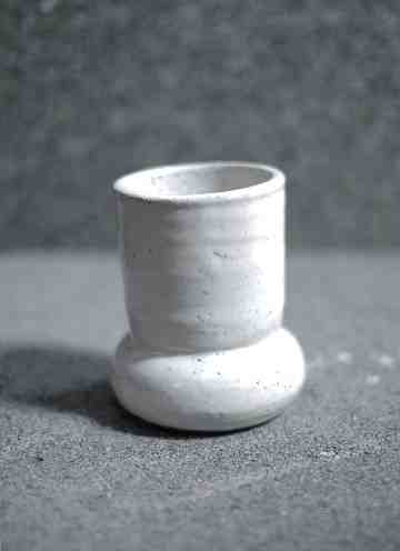 Bullet Blot Vase in White