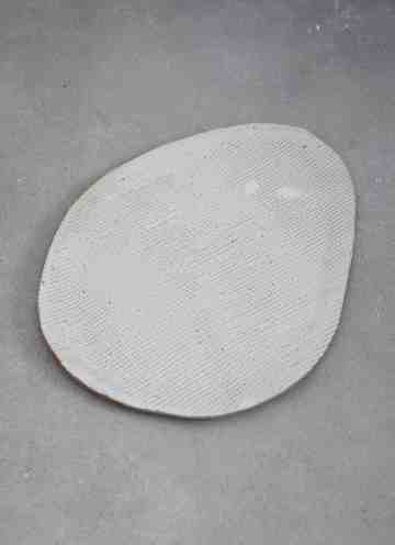 White Snakeskin Plate