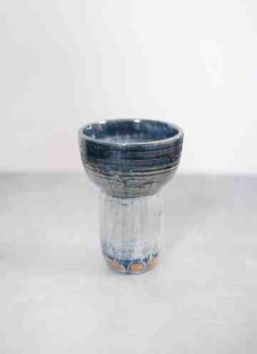 Blue Melted Bowl Vase
