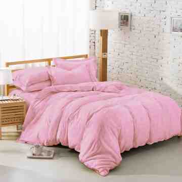 TOMOMI - BEDCOVER SET MICROTEX DOBBY OSAKA PINK | DOUBLE