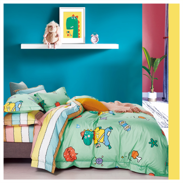 TOMOMI - BED COVER SET NIPPON COTTON SATEEN DINO | DOUBLE