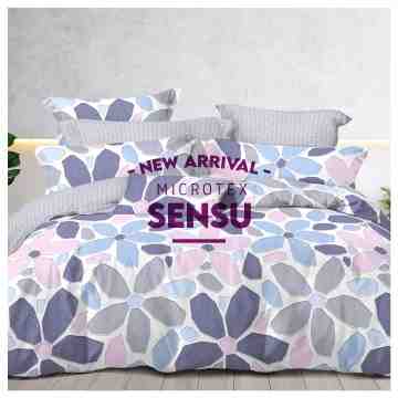 TOMOMI - BED SHEET SET/ SPREI SET MICROTEX PRINT SENSU | SINGLE
