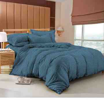 TOMOMI - BEDCOVER SET MICROTEX EMBOSS AIMI EMERALD | DOUBLE