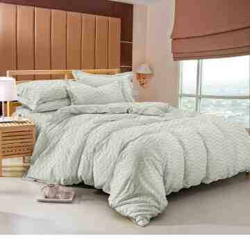 TOMOMI - BED SHEET / SPREI SET MICROTEX EMBOSS AIMI PEARL| DOUBLE