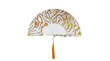 Sea Shell Fan Motive White Orange Camouflage image