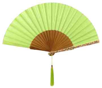 Plain Sea Shell Fan Light Green image