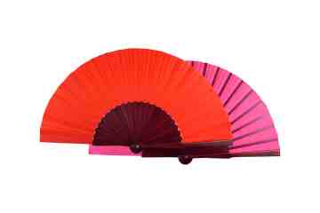 Plain Flip Flop Fan M Orange Pink stick Brown image