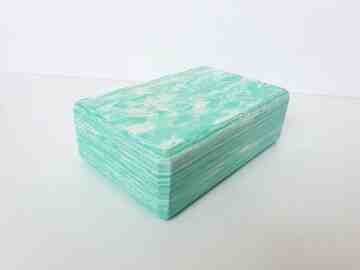 Block Foam Green with Marbled Colour